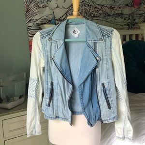 Denim Biker Jacket